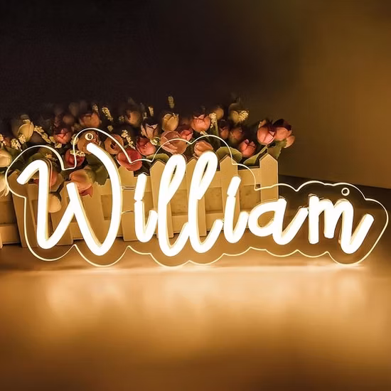 Wholesale China Factory Personalize Family Name Letters DIY Design Logo Light Custom Acrylic LED Gift Flex Wedding Decor Neon Sign