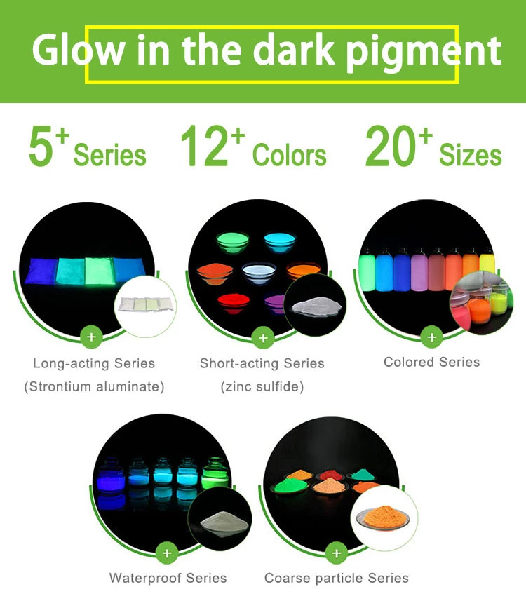 Wholesale Muti-Colored Luminous Pigment Glow in The Dark