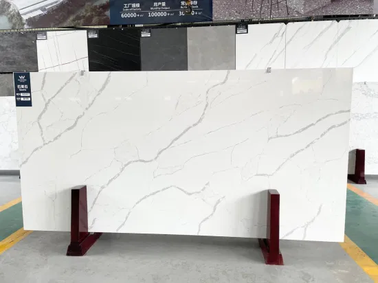 China Factory 20mm Thickness M2 Price Artificial Resin Slab Quartz Stone for Kitchen Countertop