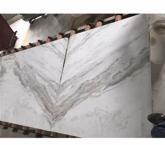 Carara White Marble Slab Resin Stone for Hotel Project